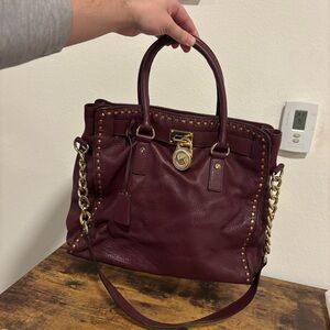 Michael Kors Hamilton Whipstitch Tote BAG PURSE Handbag